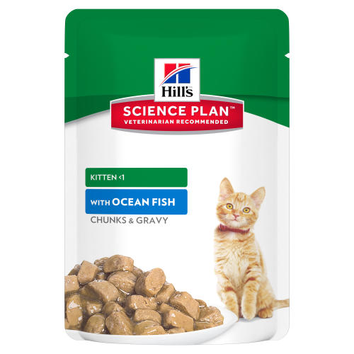 Hills Science Plan Kitten Ocean Fish Pouches Wet Cat Food