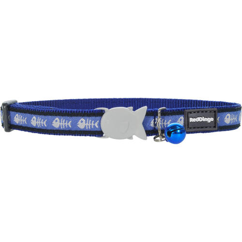 Red Dingo Fish Bones Cat Collar