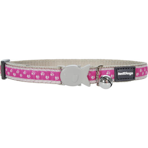 Red Dingo Pussy Prints Cat Collar