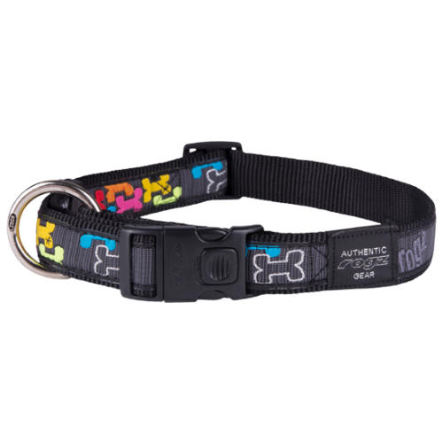 Rogz Fancy Dress Multi Bone Dog Collar