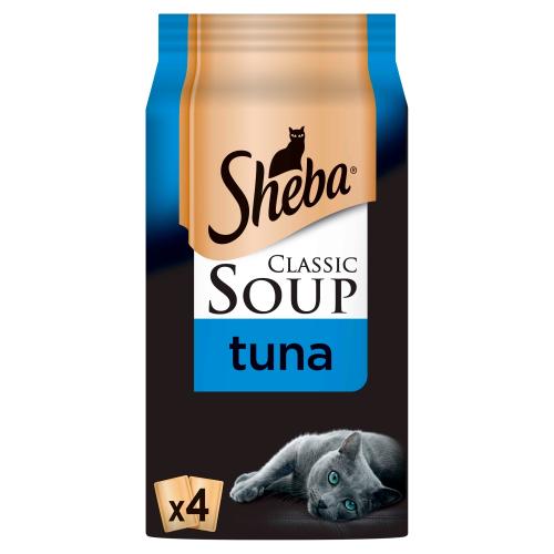 Sheba Classic Soup Pouches with Tuna Fillets Adult Cat Food