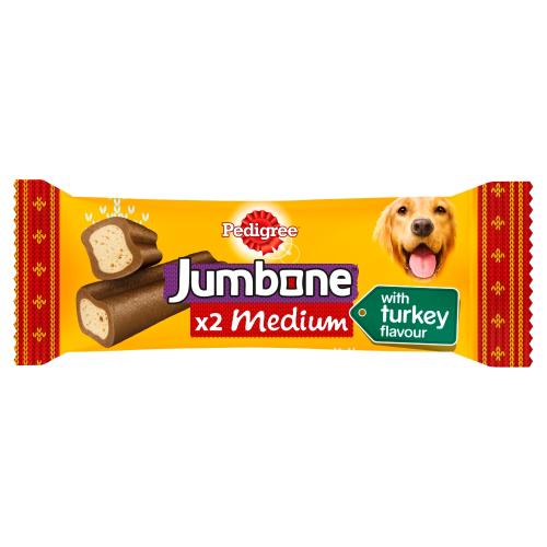 Pedigree Christmas Jumbone Dog Treats with Turkey Flavour