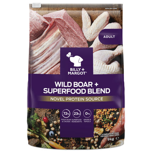 Billy & Margot Wild Boar & Superfood Dry Adult Dog Food