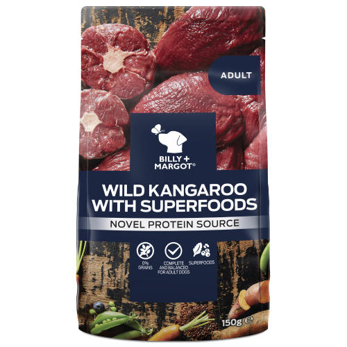 Billy & Margot Wild Kangaroo & Superfood Wet Dog Food Pouches