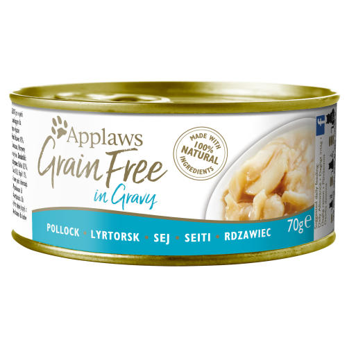 Applaws Pollock in Gravy Grain Free Wet Adult Cat Food