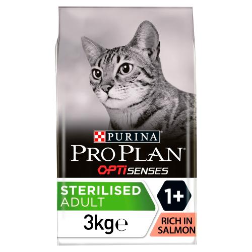 PRO PLAN OPTISENSES Sterilised Salmon Adult Dry Cat Food