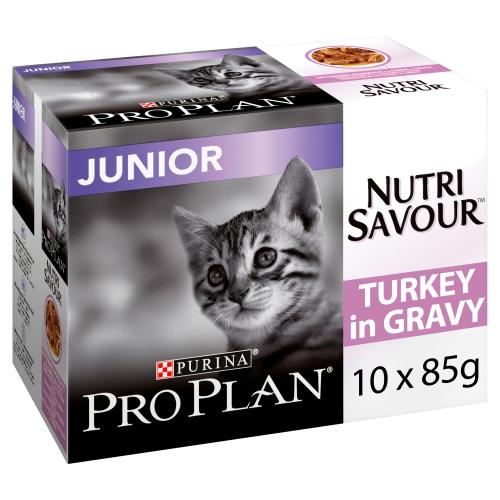 PRO PLAN NUTRISAVOUR Turkey in Gravy Junior Kitten Pouches