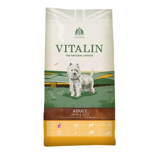 Vitalin Natural Lamb & Rice Dry Adult Dog Food