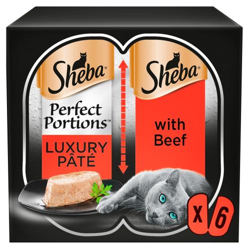 Sheba Perfect Portions Beef in Pate Wet Adult Cat Food