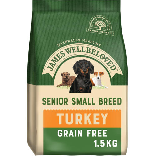 James Wellbeloved Grain Free Turkey & Vegetable Small Breed Senior Dog Food