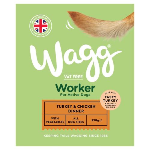 Wagg Worker Turkey & Chicken Wet Dog Food