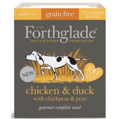 Forthglade Gourmet Chicken and Duck with Chickpea & Pear Adult Wet Dog Food