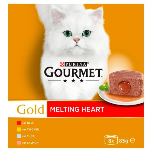 Gourmet Gold Melting Heart Meat & Fish Multipack Adult Cat Food