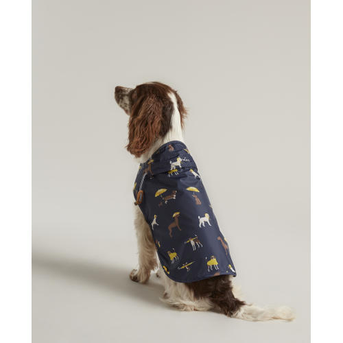 Joules Water-resistant Dog Raincoat in Navy