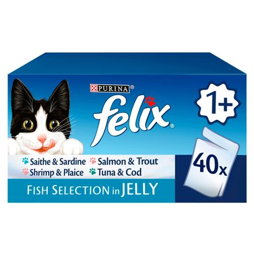 Felix Fish Selection In Jelly Pouch Cat Food