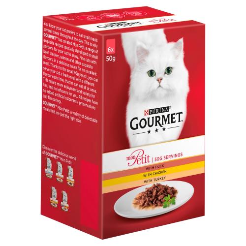 Gourmet Mon Petit Poultry Pouches Adult Cat Food