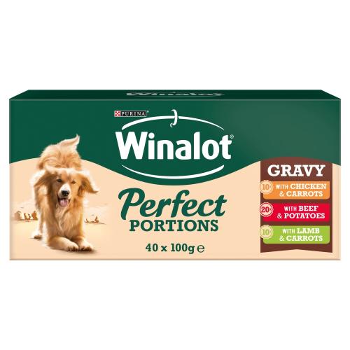 Winalot Perfect Portions Multipack in Gravy Wet Adult Dog Food