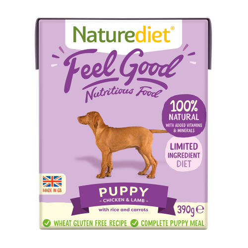 Naturediet Feel Good Chicken & Lamb Puppy Wet Dog Food Cartons