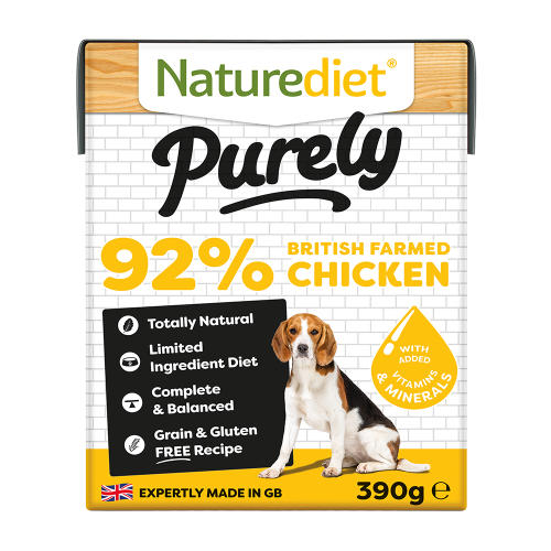 Naturediet Purely British Farmed Chicken Wet Adult Dog Food Cartons
