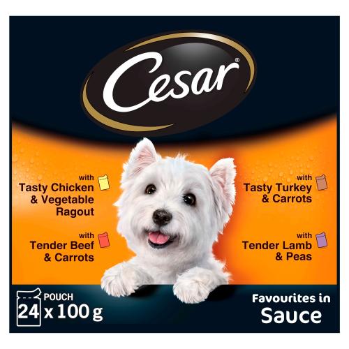 Cesar Pouch Deliciously Fresh Favourites in Sauce Adult Dog Food