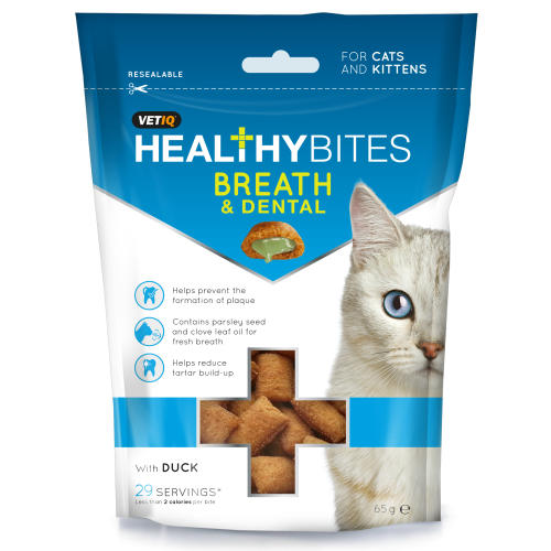 Mark & Chappell VetIQ Breath & Dental Treats for Cats & Kittens