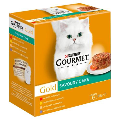 Gourmet Gold Meat & Vegetables Savoury Cake Adult Cat Food