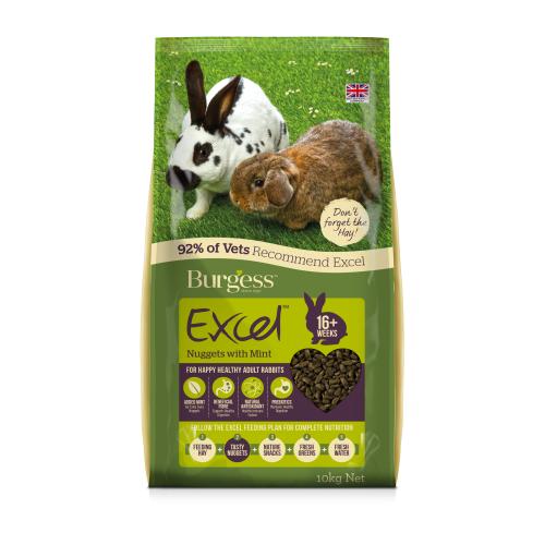 Burgess Excel Nuggets with Mint Adult Rabbit Food