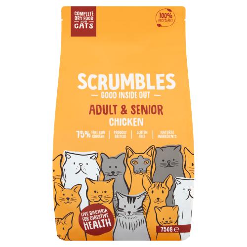 Scrumbles Chicken Adult & Senior Dry Cat Food