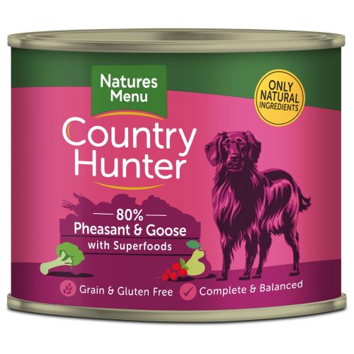 Natures Menu Country Hunter Pheasant & Goose Adult Dog Food Cans