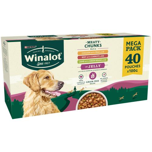 Winalot Multipack in Jelly Grain Free Wet Adult Dog Food