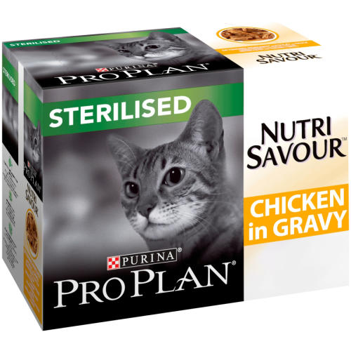 PRO PLAN NUTRISAVOUR Chicken in Gravy Sterilised Adult Cat