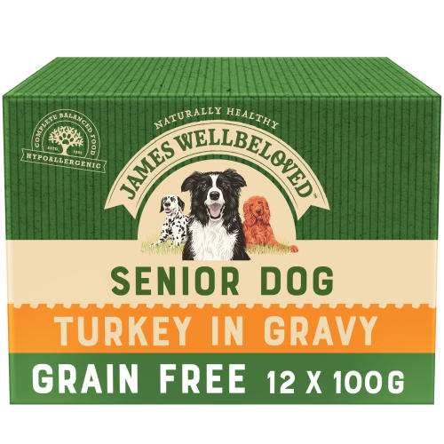 James Wellbeloved Turkey Senior Dog Grain Free Pouches