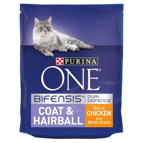 Purina ONE Chicken & Wheat Coat & Hairball Adult Cat Food