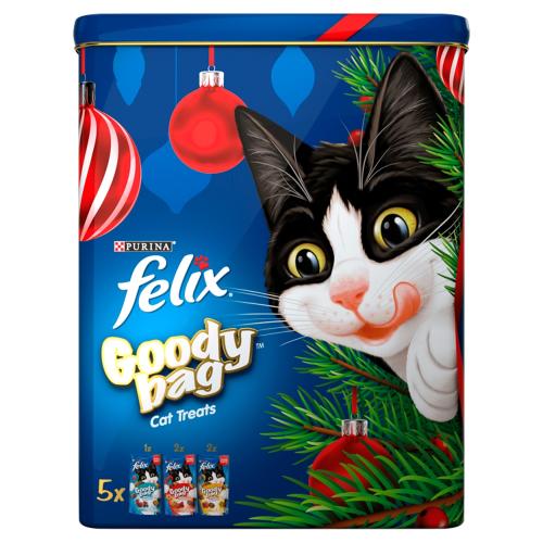 Felix Goody Bag Christmas Tin of Cat Treats