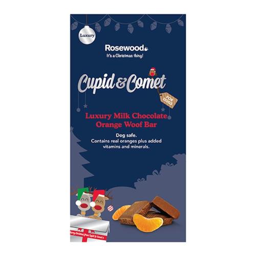 Rosewood Luxury Milk Chocolate Orange Woof Bar Dog Treat