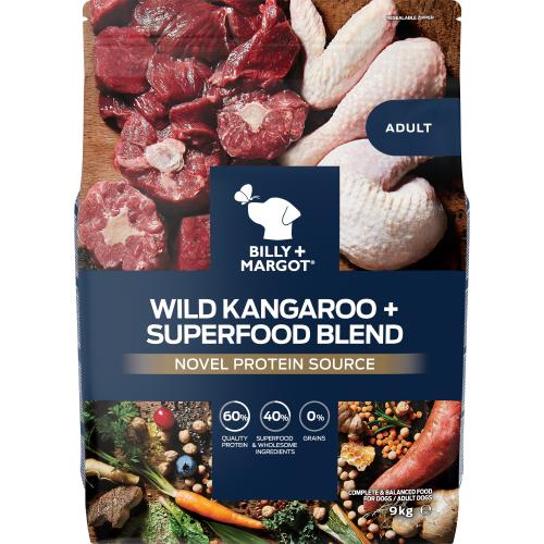 Billy & Margot Wild Kangaroo and Superfood Blend Dry Adult Dog Food