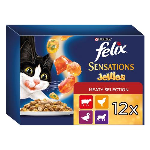 Felix Meaty Sensations in Jelly Adult Cat Food