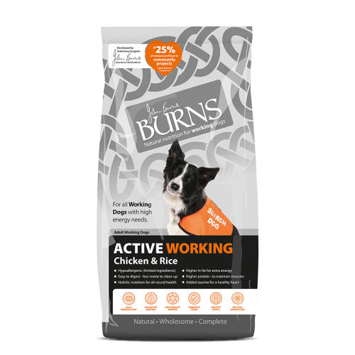 Burns Active Chicken & Rice Adult Dog Food