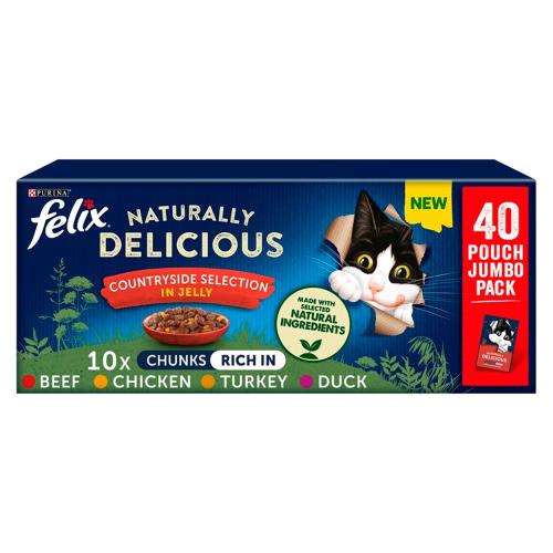 Felix Naturally Delicious Countryside Selection in Jelly Adult Cat Food
