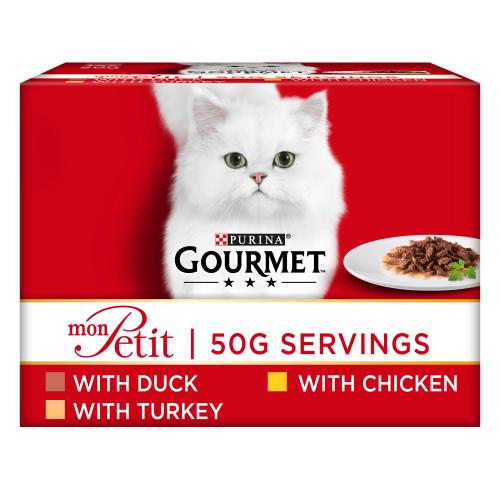 Gourmet Mon Petit Poultry Pouches Adult Cat Food