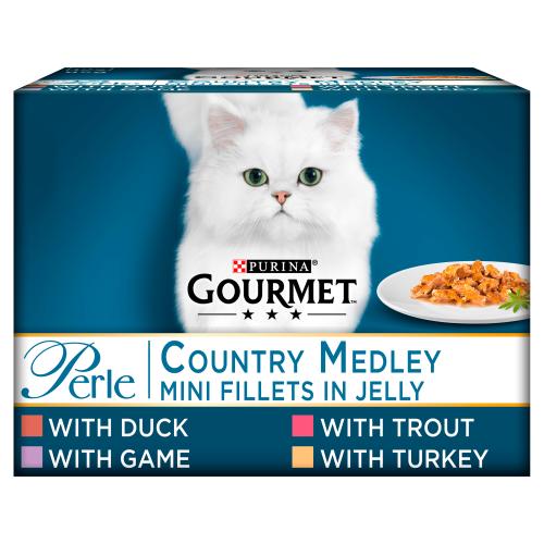 Gourmet Perle Country Medley in Jelly Adult Cat Food