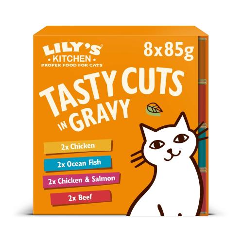Lilys Kitchen Tasty Cuts in Gravy Mixed Multipack Adult Cat Food