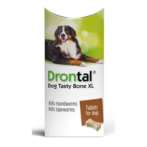 Drontal Tasty Bone XL Worming Tablets for Large Dogs Over 20kg