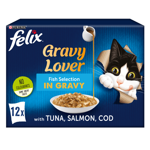 Felix As Good As It Looks 1+ Gravy Lover Fish Selection Cat Food