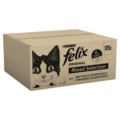 Felix Original 1+ Mixed Selection In Jelly Cat Food