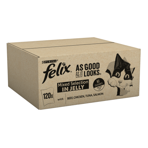 Felix As Good As It Looks 1+ Mixed Selection in Jelly Cat Food