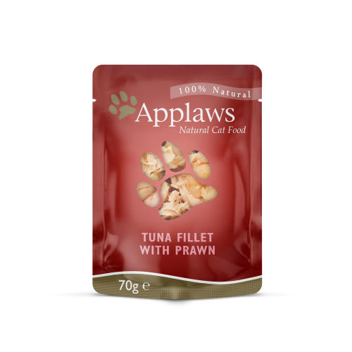 Applaws Natural Tuna Fillet with Pacific Prawn in Broth Wet Adult Cat Food