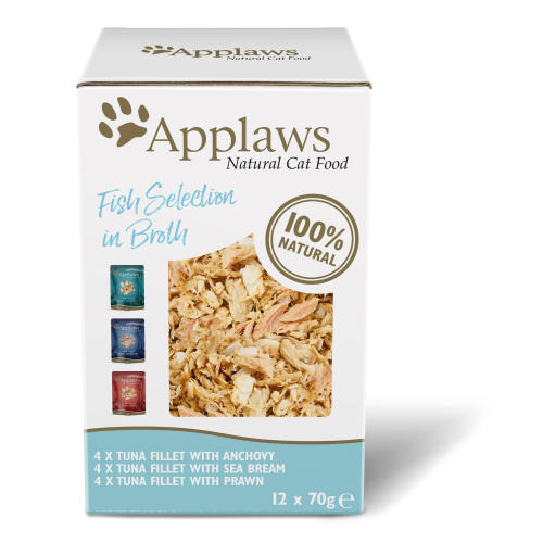 Applaws Natural Fish Selection in Broth Wet Adult Cat Food