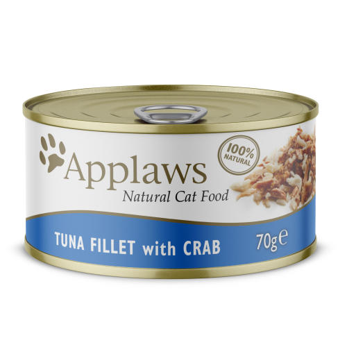 Applaws Natural Tuna with Crab in Broth Wet Adult Cat Food