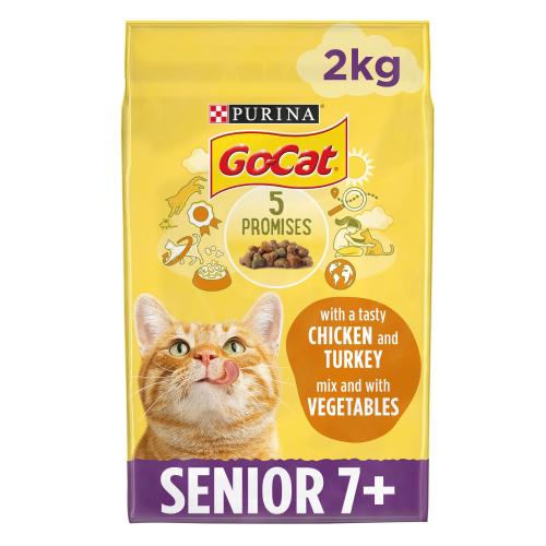 Go-Cat Chicken Rice & Vegetables Dry Senior Cat Food